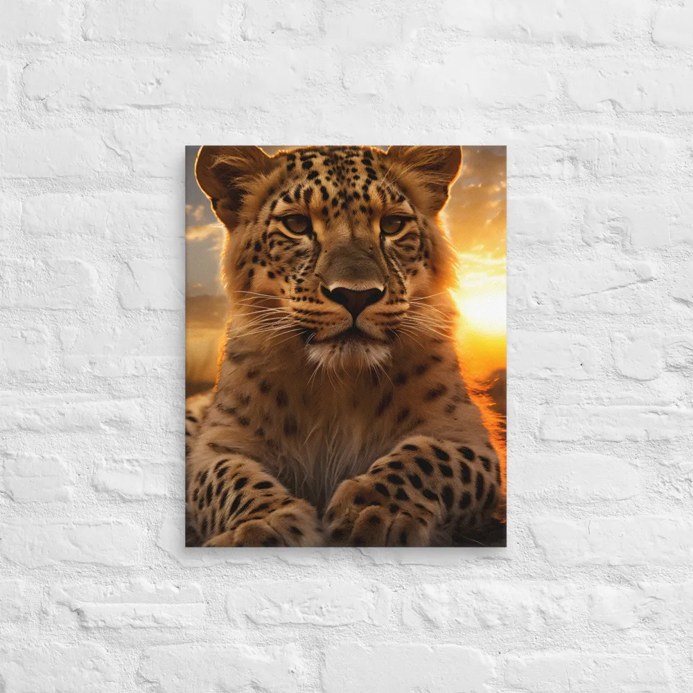 Regal Presence: The Leopard at Sunset