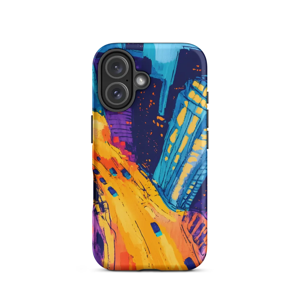 Electric City Nightscape | Phone Case |  16 | Tough Case | Matte