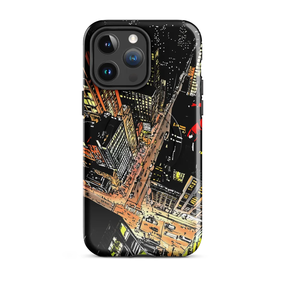 Urban Nightscape: A Bird's-eye View