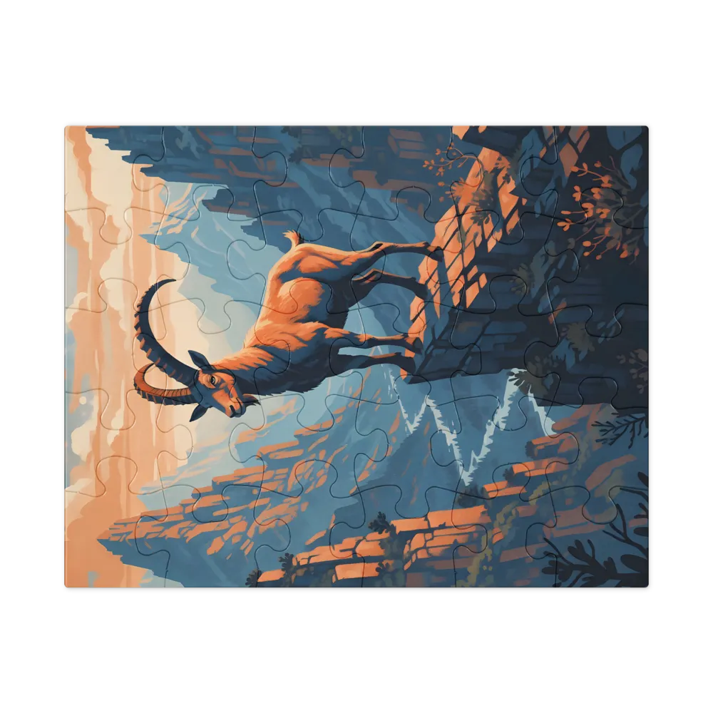 Sentinel of the Peaks 
 Jigsaw Puzzle in Tin Box