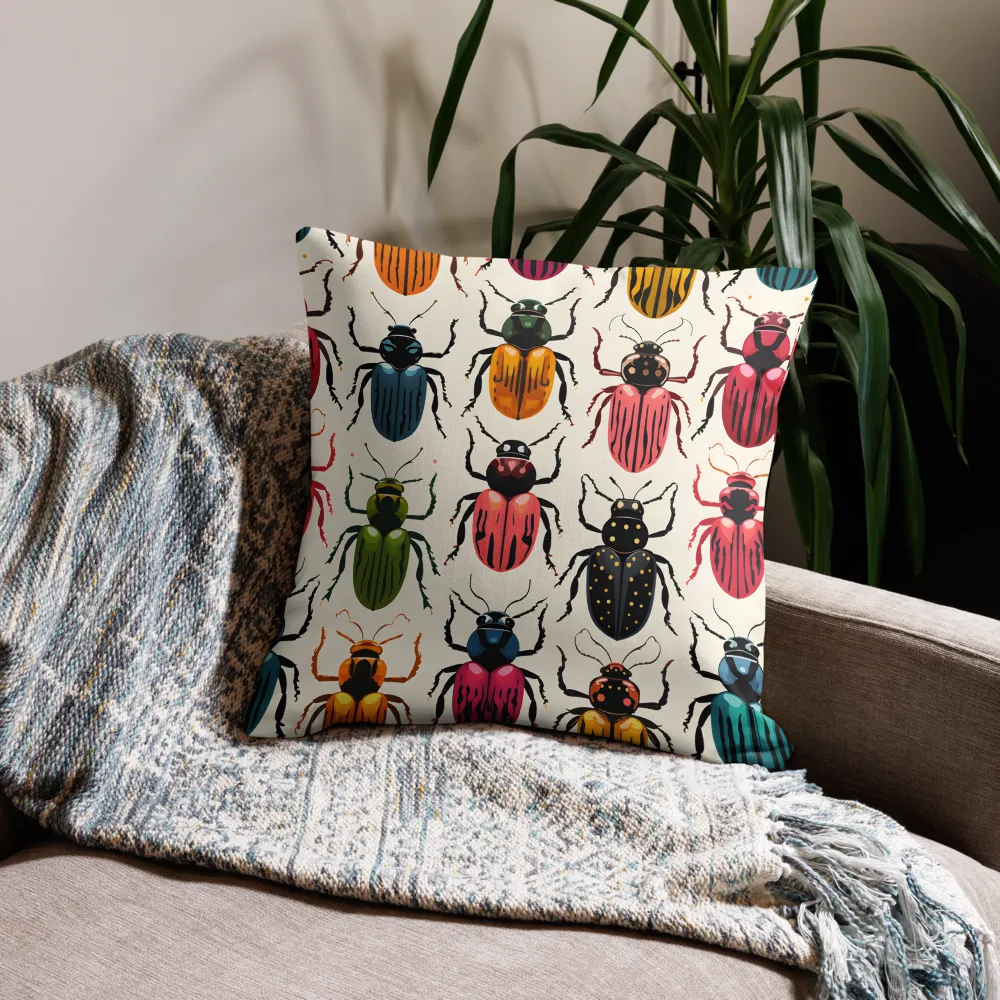 Beetle Serenade | Pillow | 22″×22″