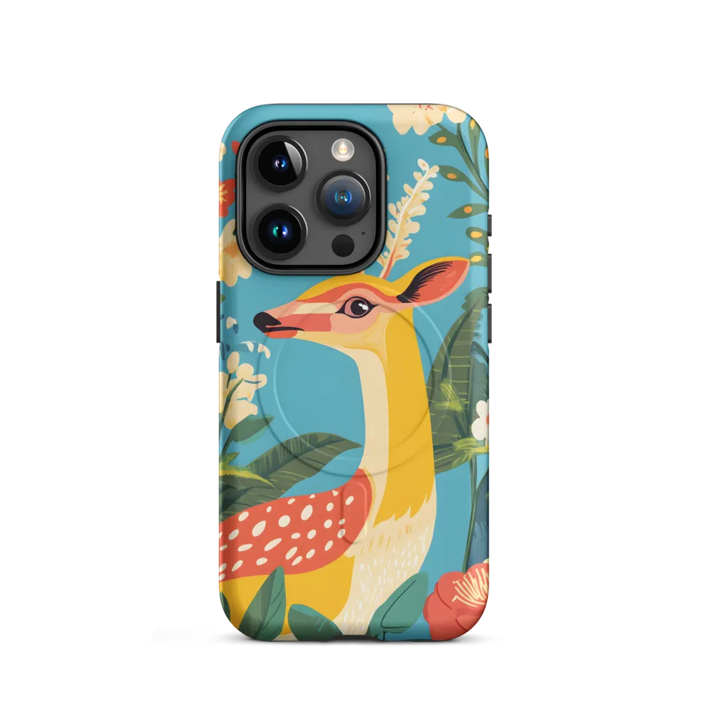 Serene Majesty: A Vibrant Deer Amidst Flora