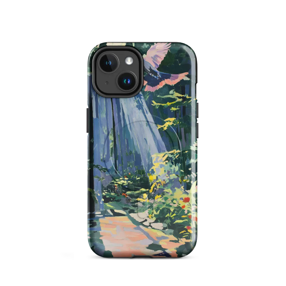 Flight of Light: A Serene Forest | Phone Case |  14 | MagSafe® Tough Case | Glossy