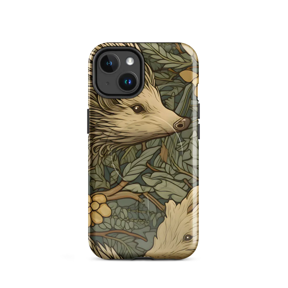 Whimsical Hedgehog Garden | Phone Case |  14 | MagSafe® Tough Case | Glossy