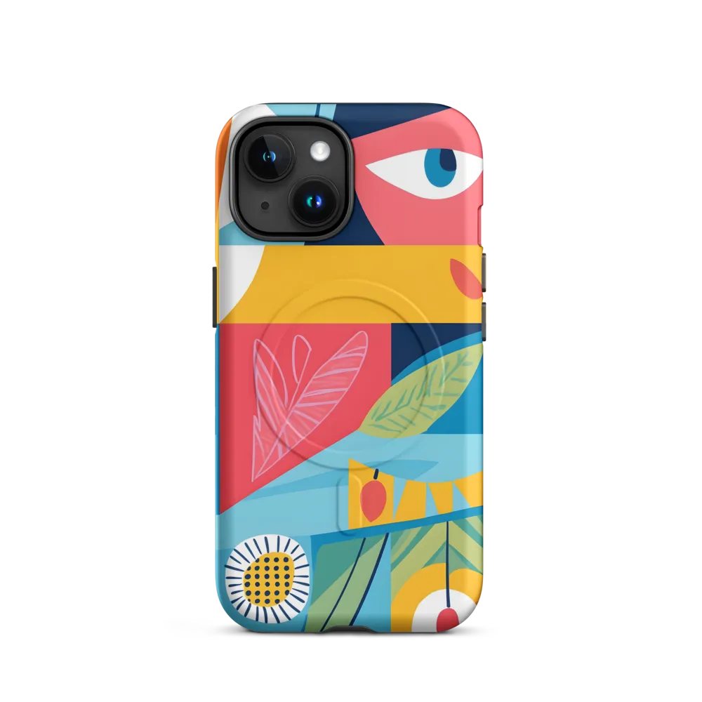 Vibrant Geometric Visage