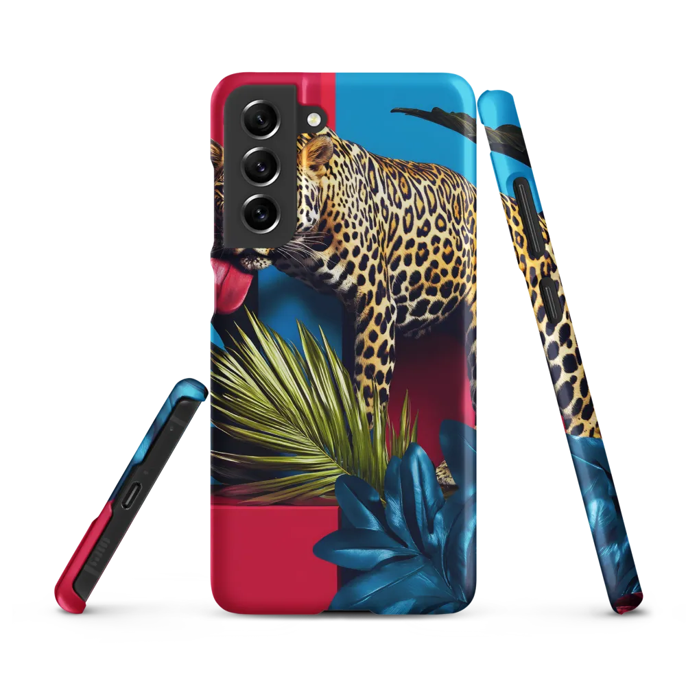 Playful Leopard in Vibrant Paradise
