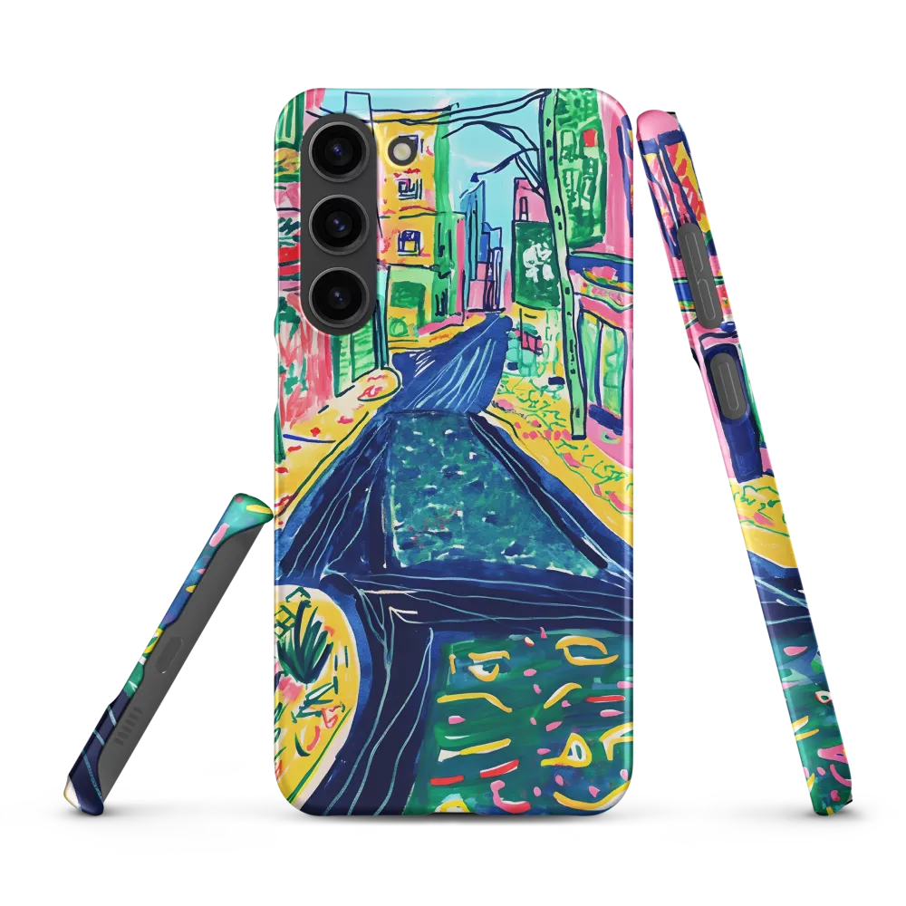 Dreamy Street in Vibrant Hues