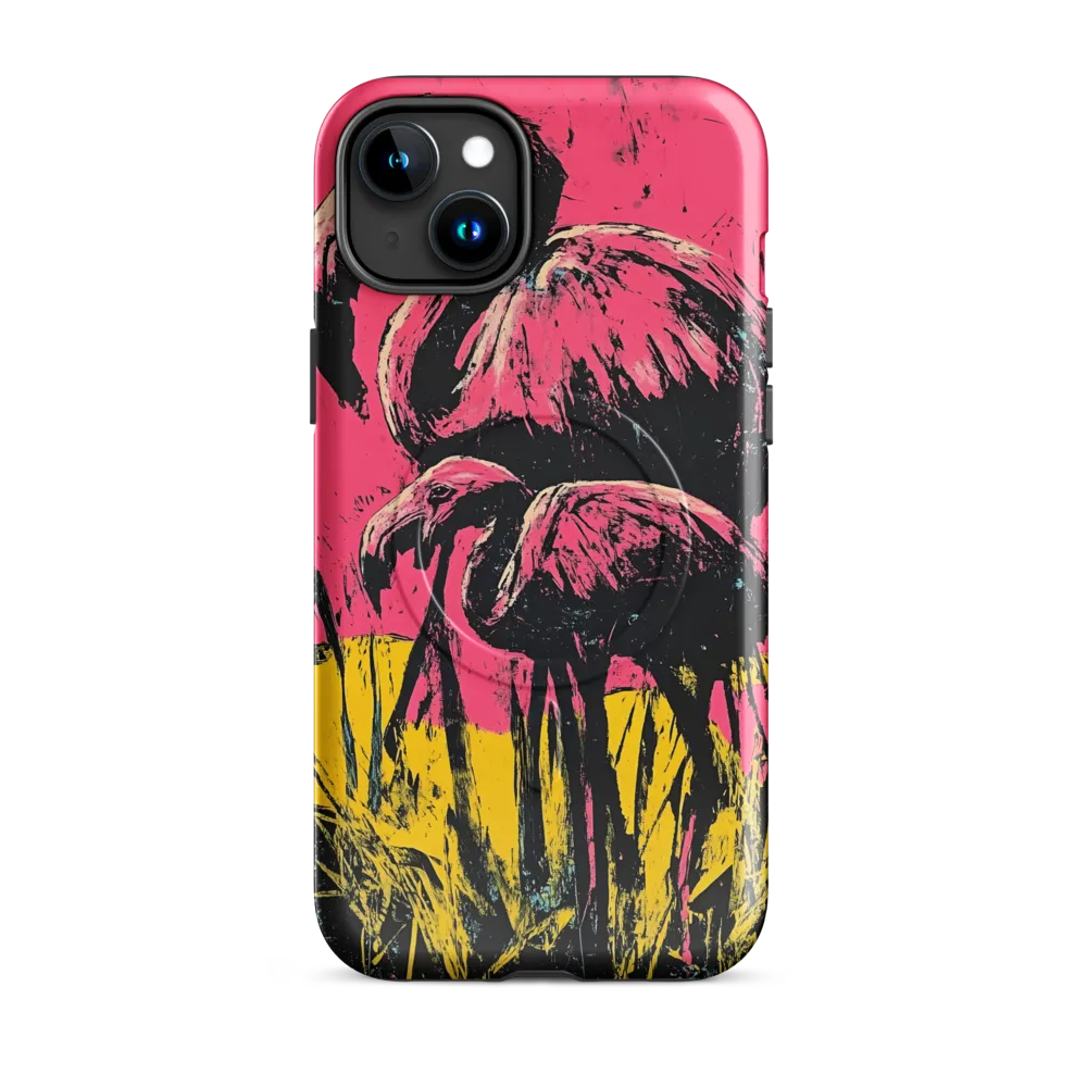 Flamingo Duet: A Pop Art Expression
