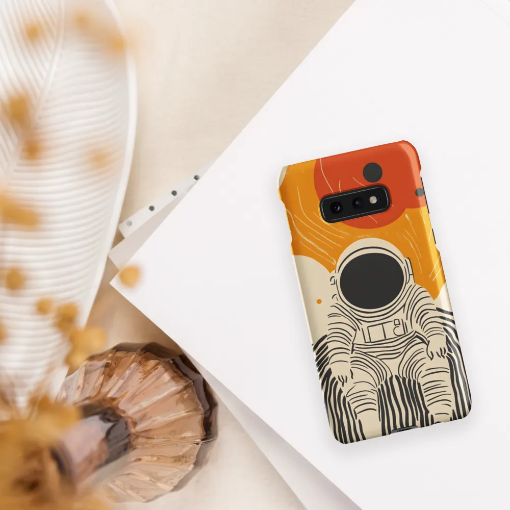 Astronaut in Cosmic Thoughts | Phone Case |  S10e | Snap Case | Matte