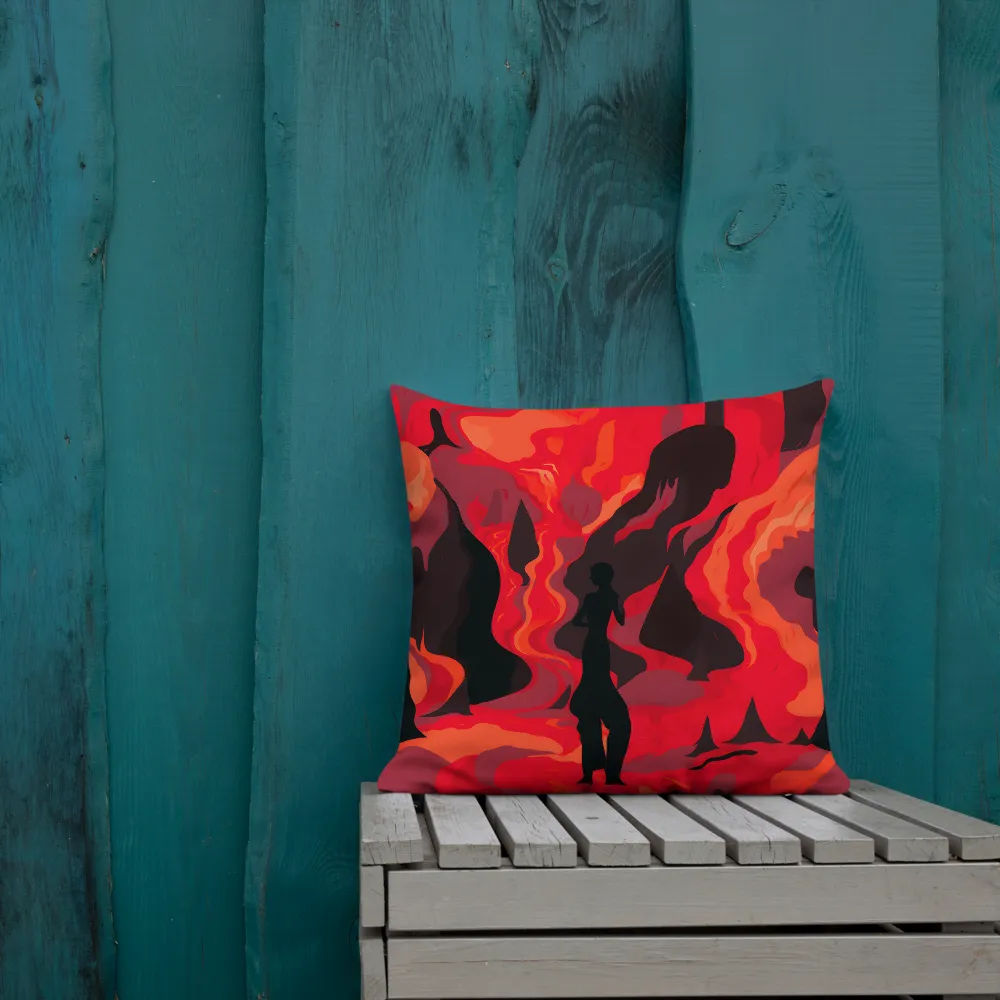 Inferno's Embrace | Pillow | 18″×18″