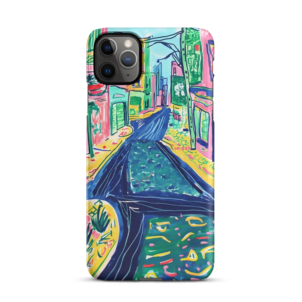 Dreamy Street in Vibrant Hues