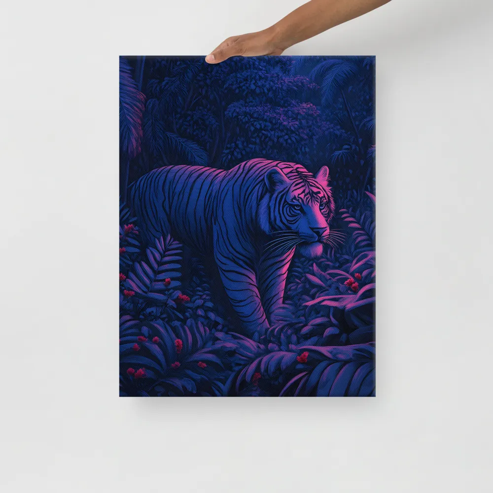 Mystic Prowler: The White Tiger in the Jungle | Canvas | 18″×24″