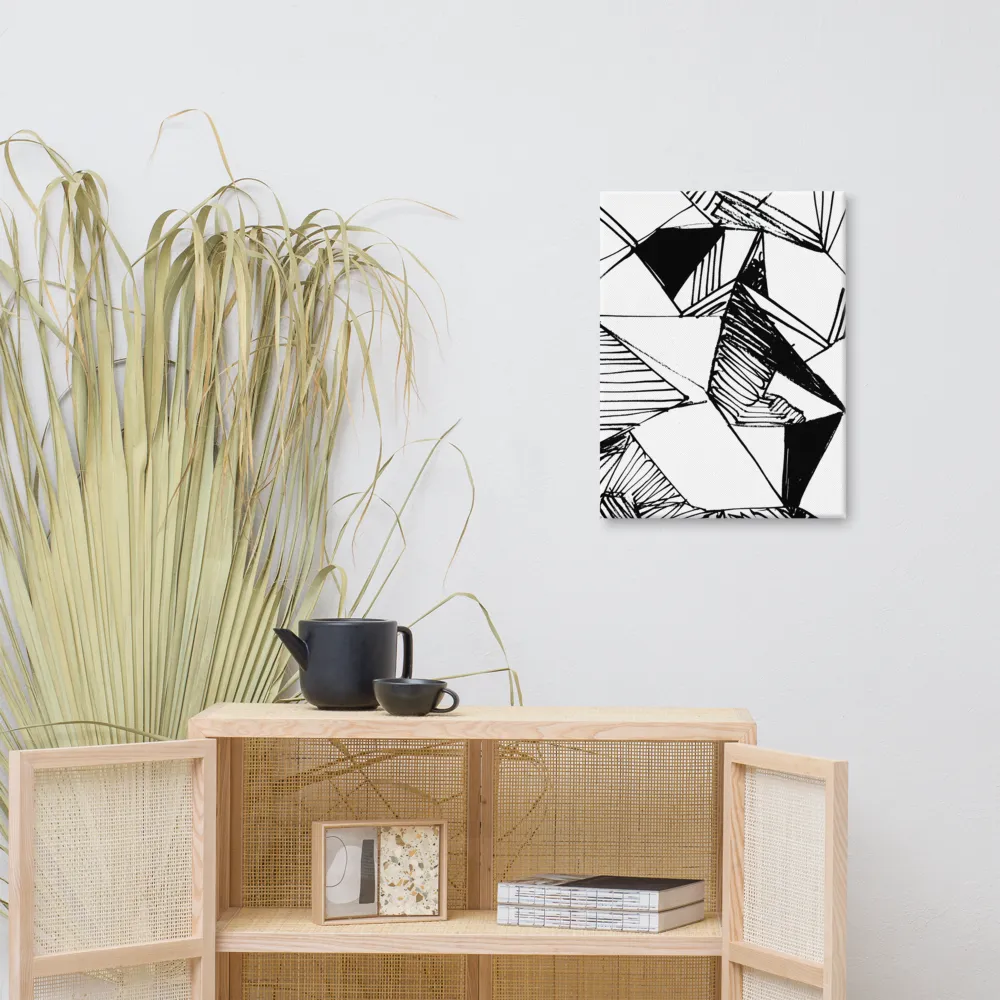 Dynamic Geometry in Ink | Canvas | 18″×24″
