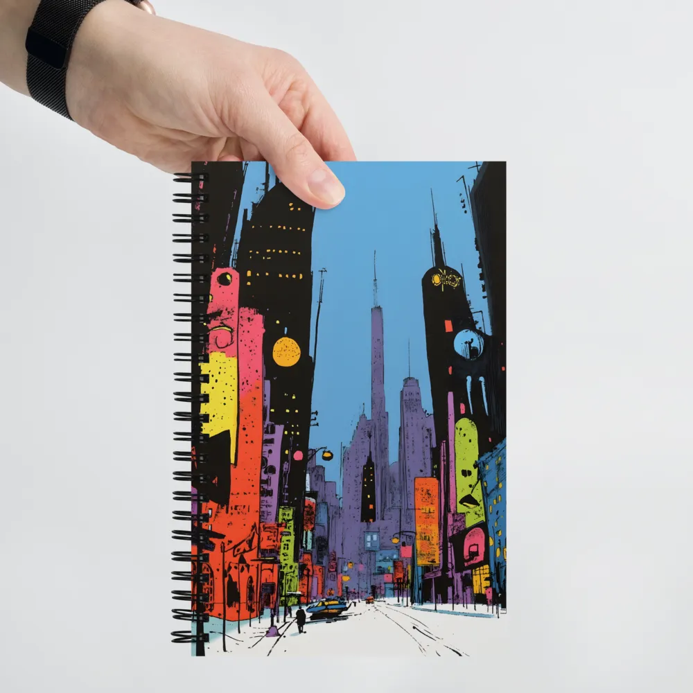 Neon City Dreams | Spiral Notebook