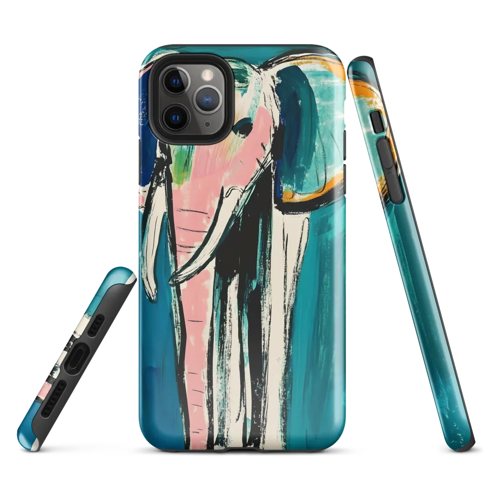 Whimsical Majesty: The Elephant in Color | Phone Case |  11 Pro Max | Tough Case | Glossy