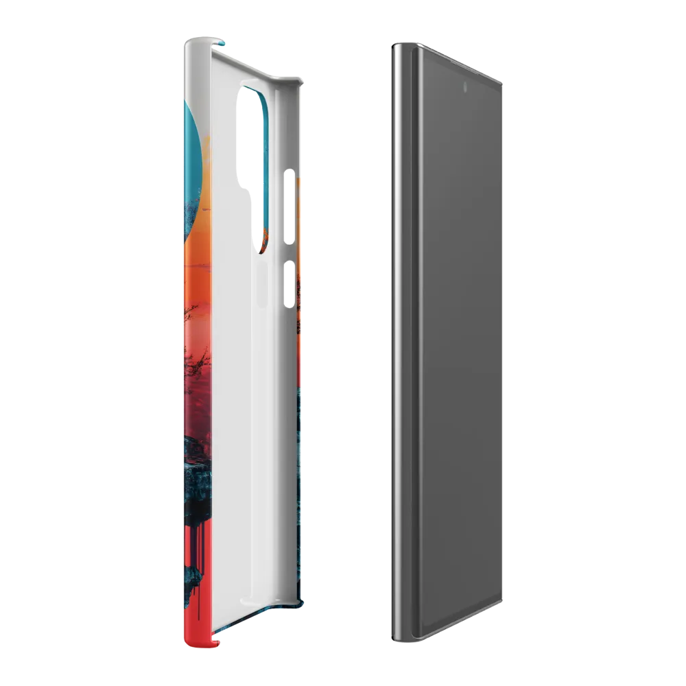 Ethereal Landscapes: A Dance of Color and Form | Phone Case |  S22 Ultra | Snap Case | Matte