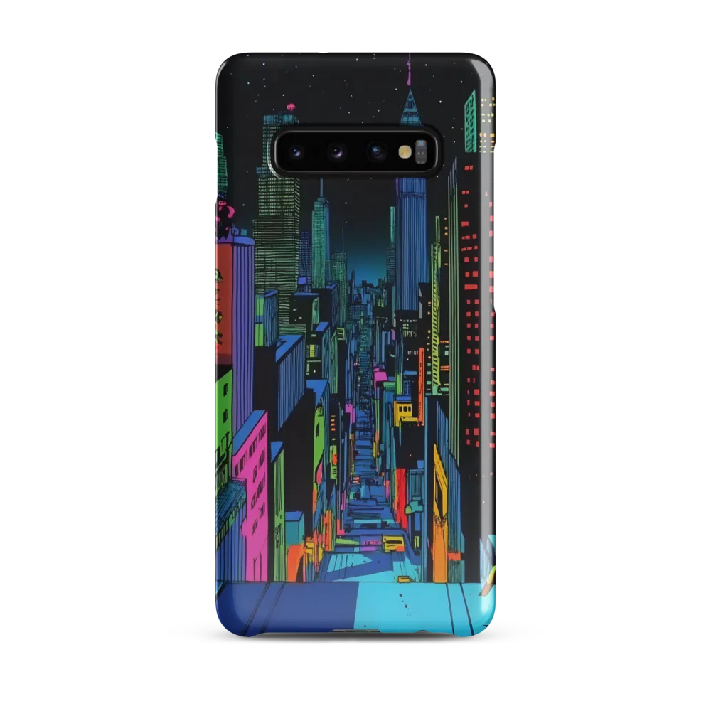 Neon Dreams of a Futuristic City | Phone Case |  S10 Plus | Snap Case | Glossy