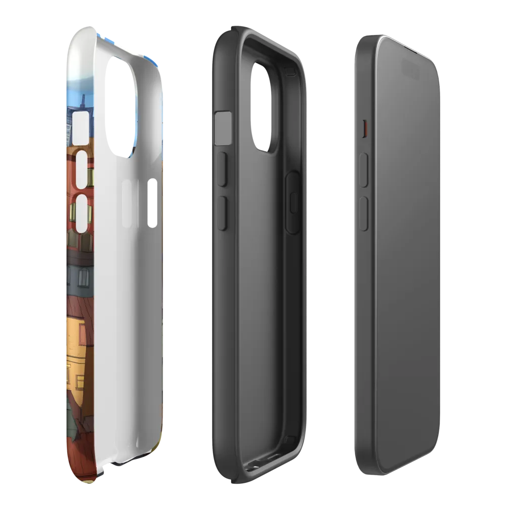 Urban Symphony: A Colorful Cityscape | Phone Case |  15 | Tough Case | Matte