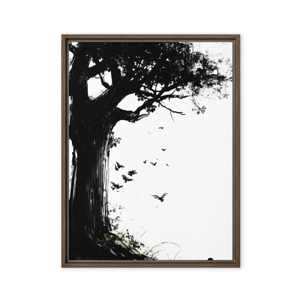 Whispers of Nature | Canvas with Brown Frame | 24″×32″