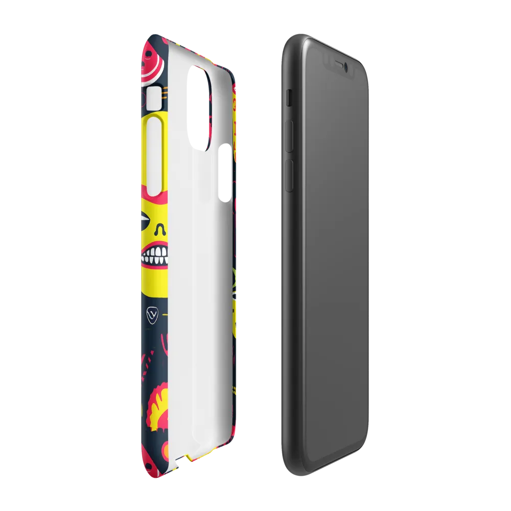 Neon Revelry: A Quirky Exploration of Modern Pop Art | Phone Case |  11 | Snap Case | Glossy