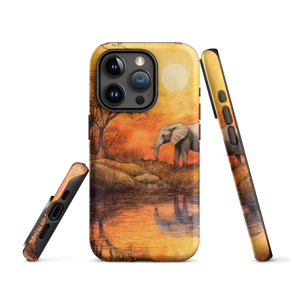 Elephant's Serenity at Dusk