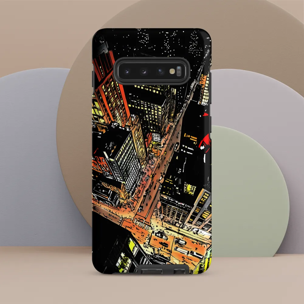 Urban Nightscape: A Bird's-eye View