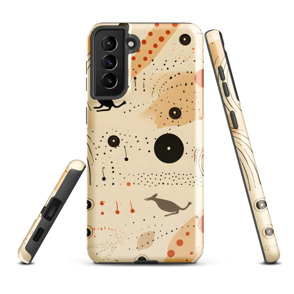 Playful Patterns in Earth Tones | Phone Case |  S21 Plus | Tough Case | Glossy