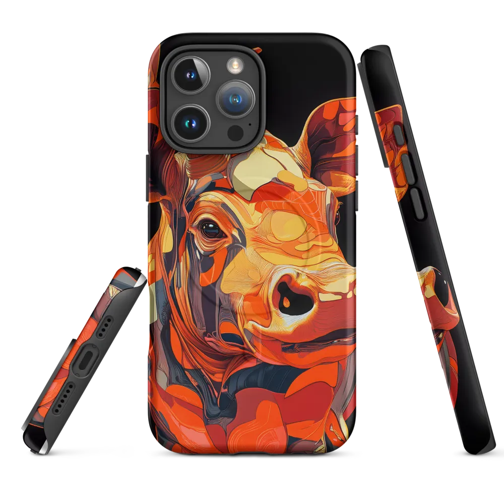 Modern Serenade: The Vibrant Cow