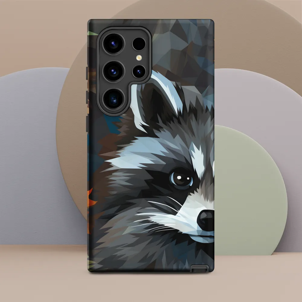 Whispers of Autumn: The Raccoon's Gaze