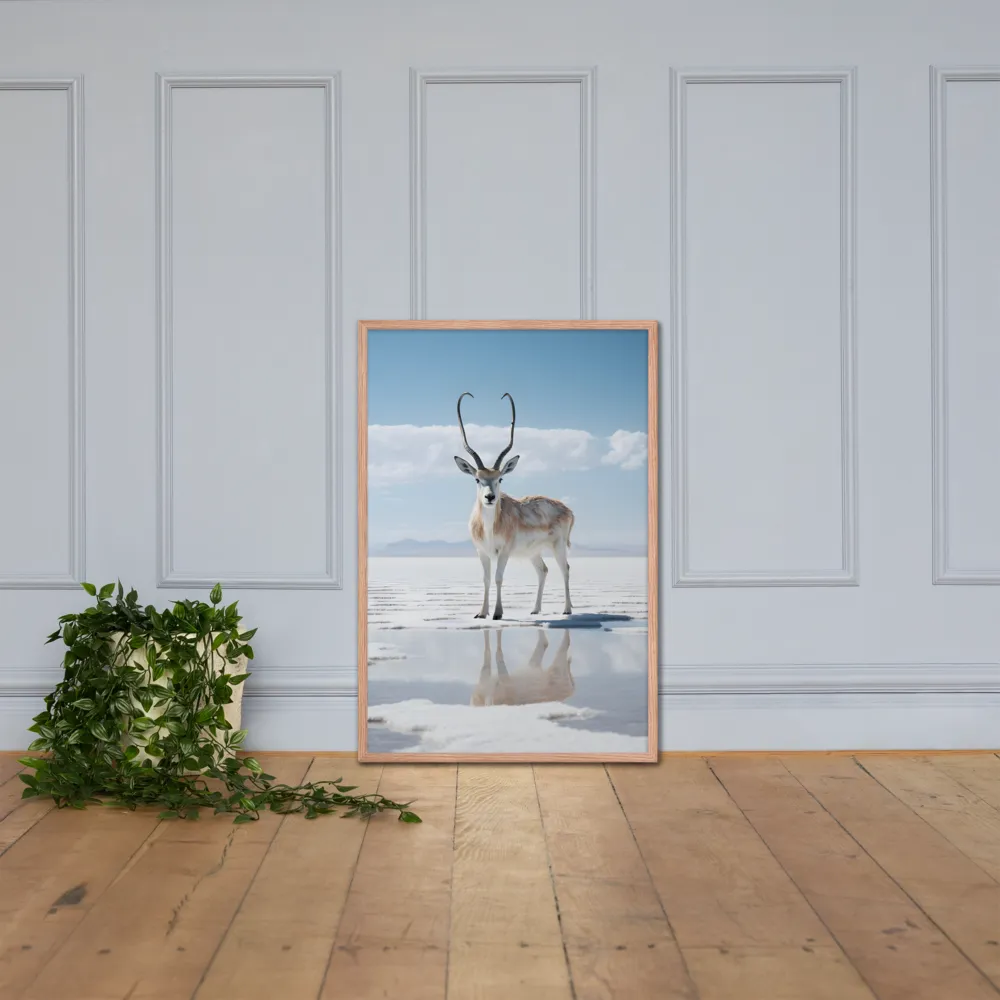 Reflection of Serenity | Poster with Red oak Frame | 24″×36″