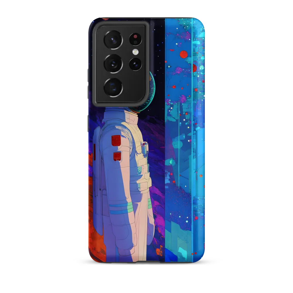 Cosmic Exploration: The Astronaut's Journey | Phone Case |  S21 Ultra | Tough Case | Matte