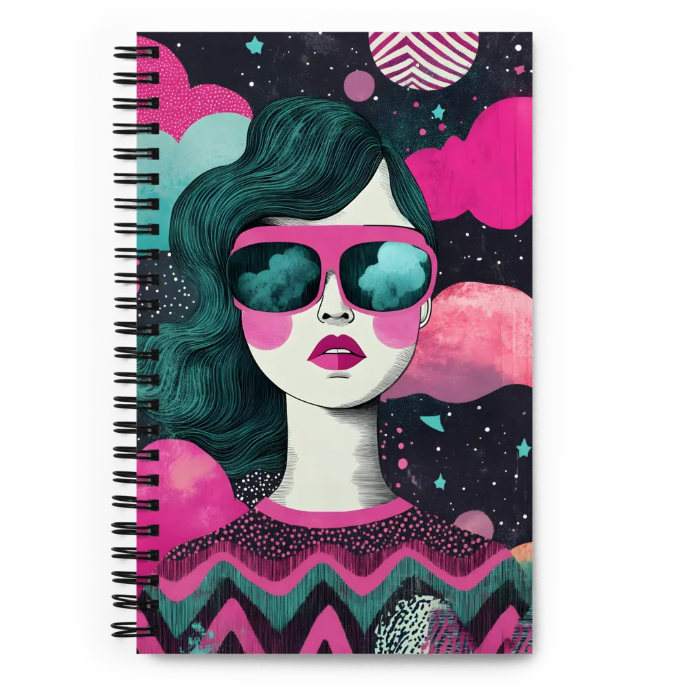 Chic Dreams: A Pop Art Portrait | Spiral Notebook