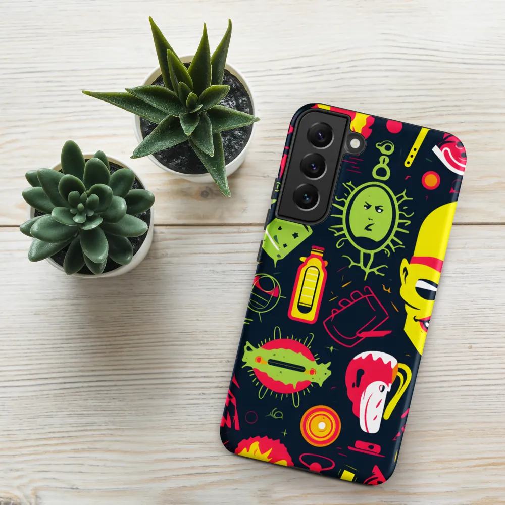 Neon Revelry: A Quirky Exploration of Modern Pop Art