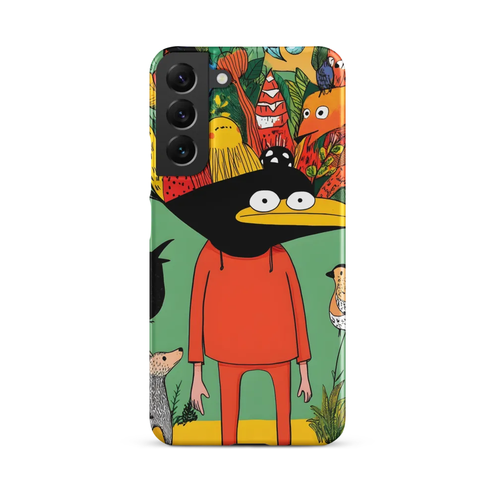 Whimsical Encounter in a Colorful Jungle