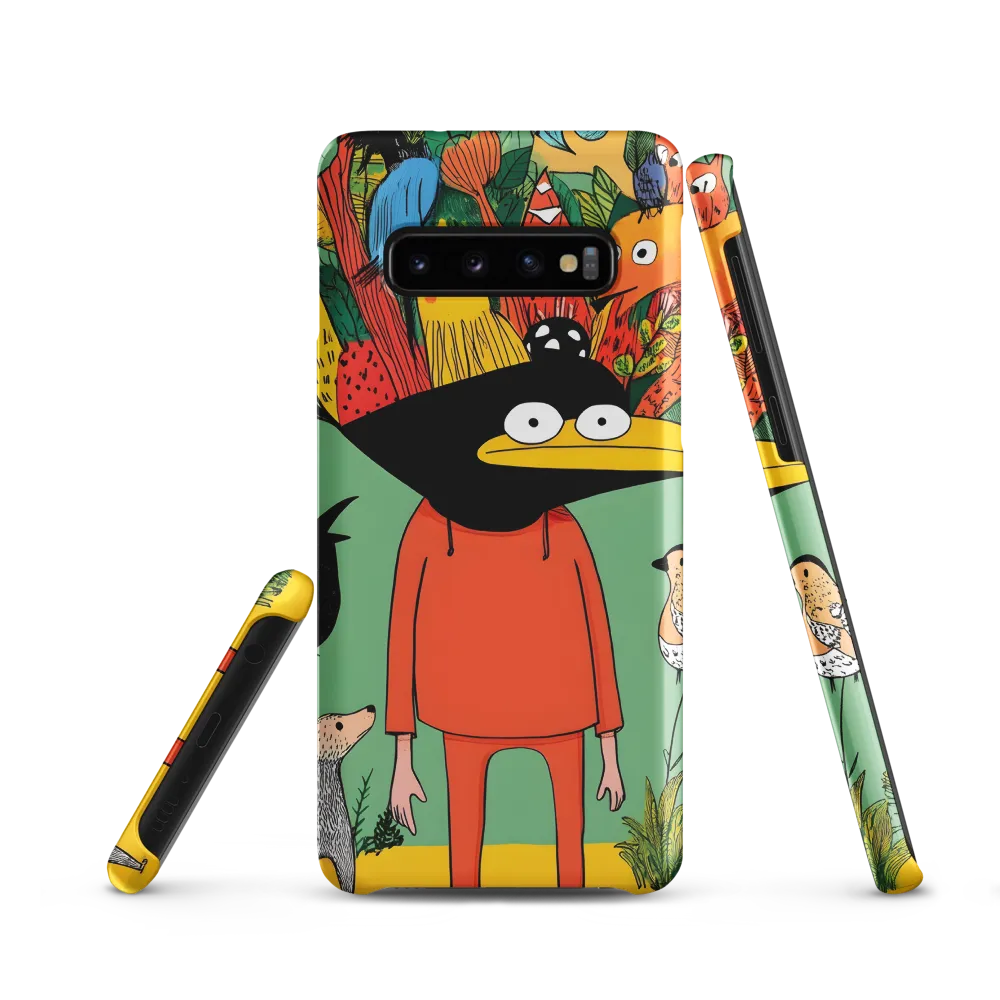 Whimsical Encounter in a Colorful Jungle