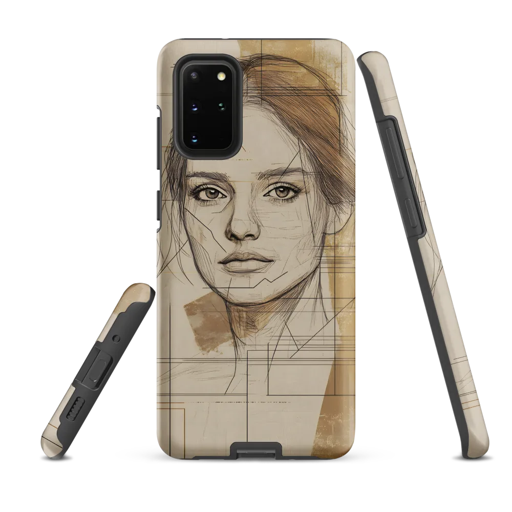 Geometric Elegance: A Modern Portrait
