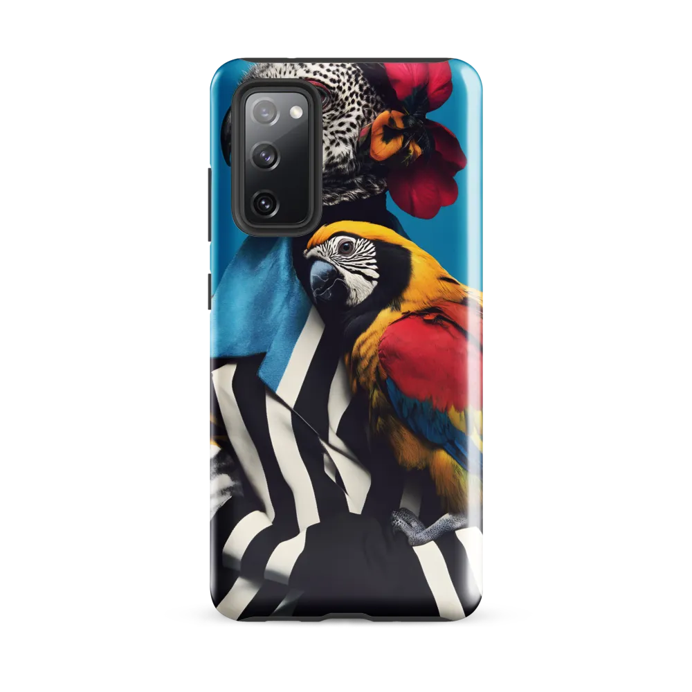 Vibrant Fusion of Flora and Fauna | Phone Case |  S20 FE | Tough Case | Glossy