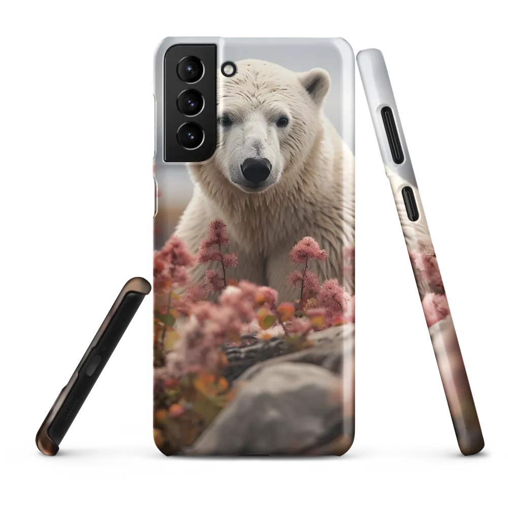 Curiosity Among Blooms: The Polar Bear