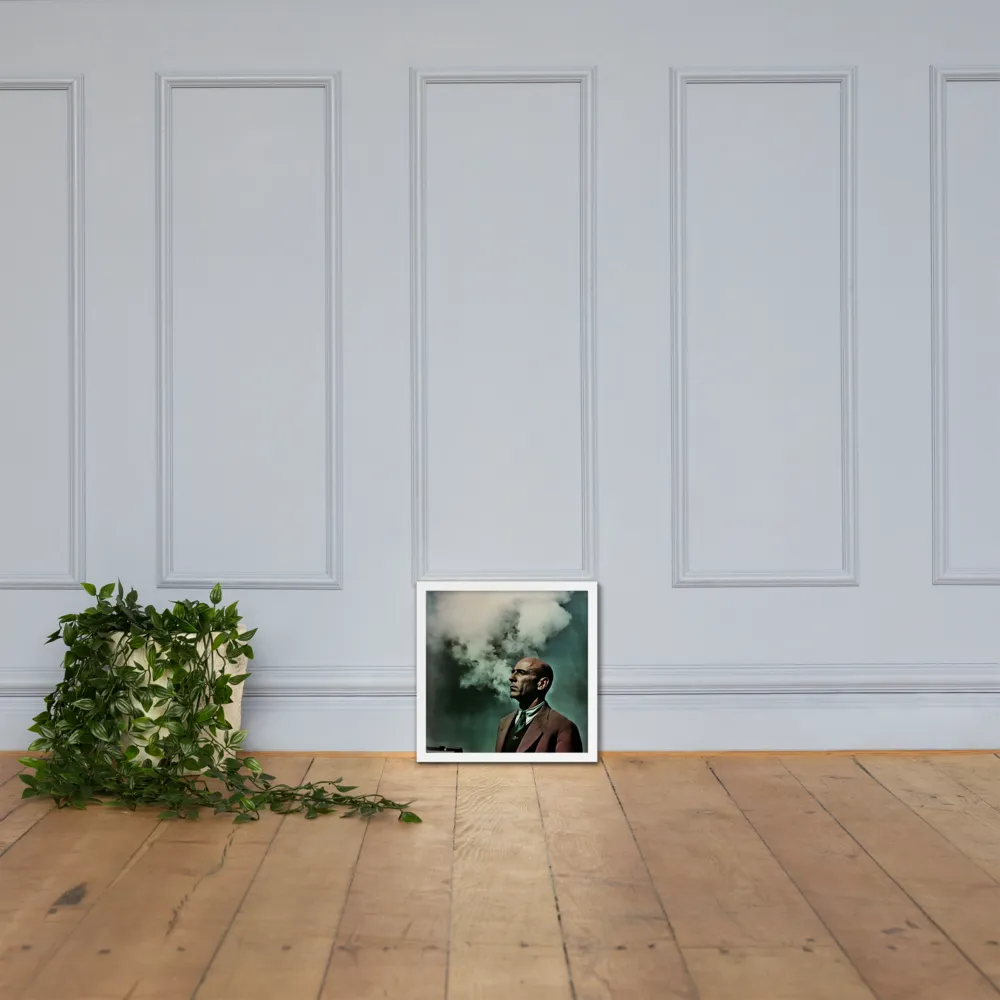 Clouded Thoughts | Poster with White Frame | 14″×14″