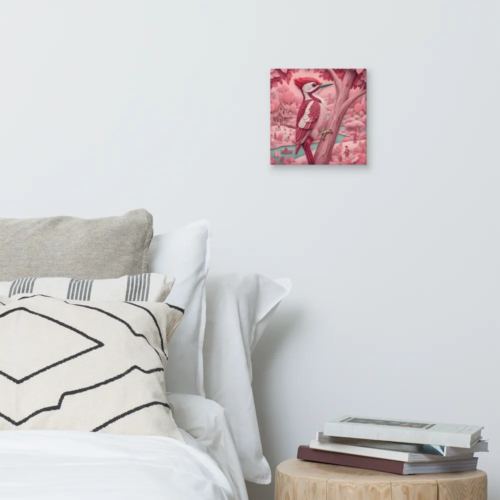 Rosewood Woodpecker 
 Canvas | 10″x 10″