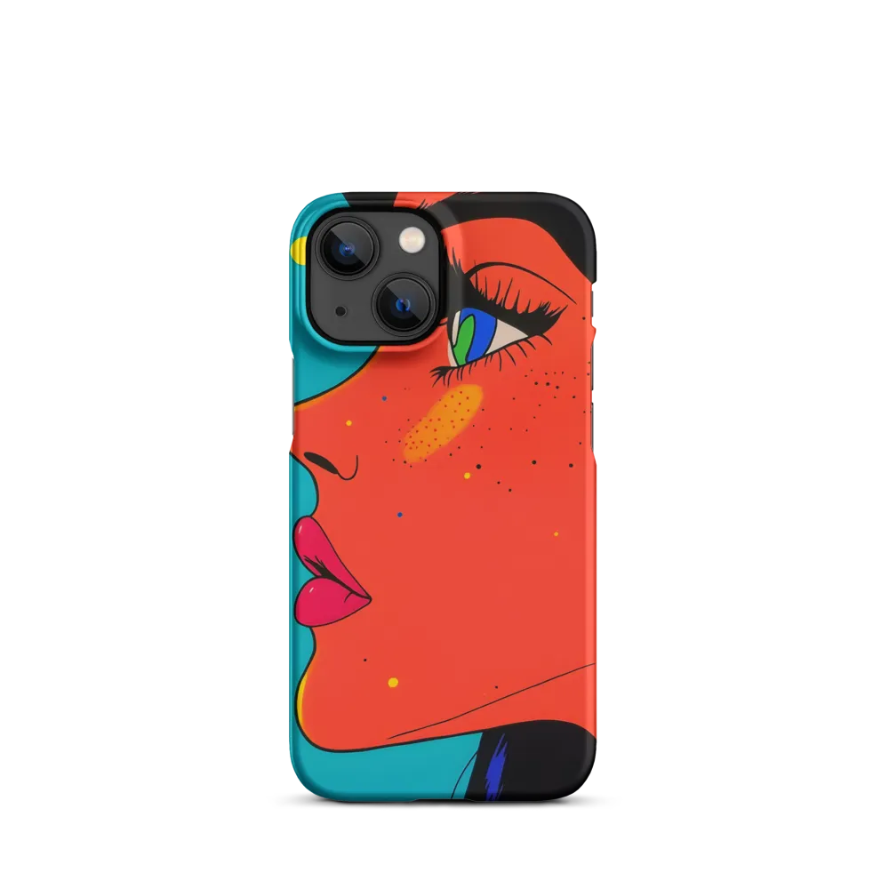 Vibrant Feminine Profile in Pop Art