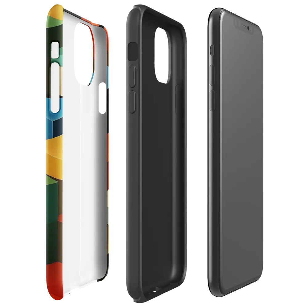 Colorful Geometric Harmony | Phone Case |  11 Pro Max | Tough Case | Glossy