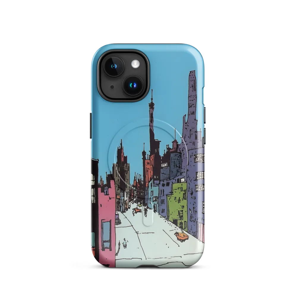 Vibrant Cityscape under the Moon