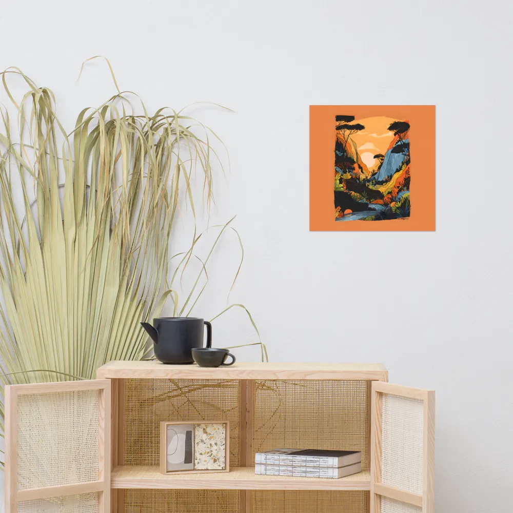 Sunlit Valley 
 Poster | 18″x 18″