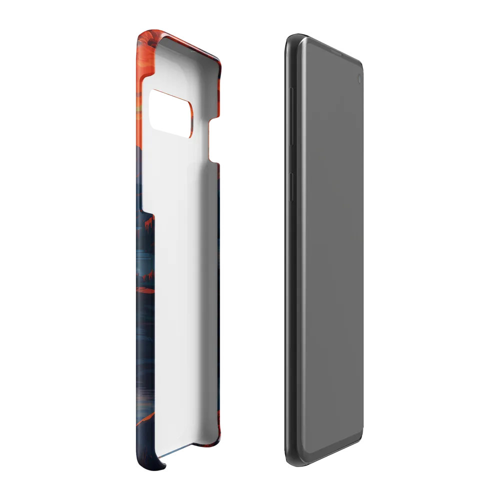 Ethereal Evening: A Digital Dusk | Phone Case |  S10 Plus | Snap Case | Glossy