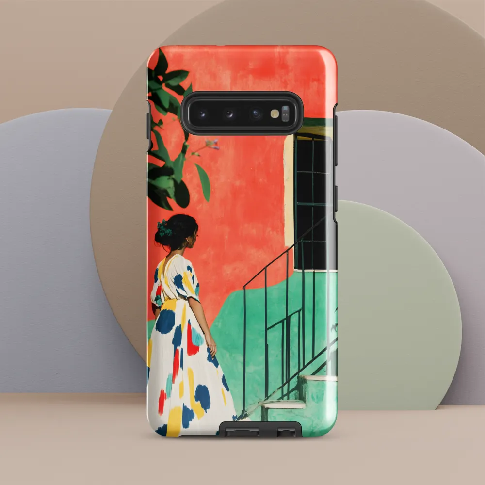 Stairway to Colorful Bliss | Phone Case |  S10 Plus | Tough Case | Glossy