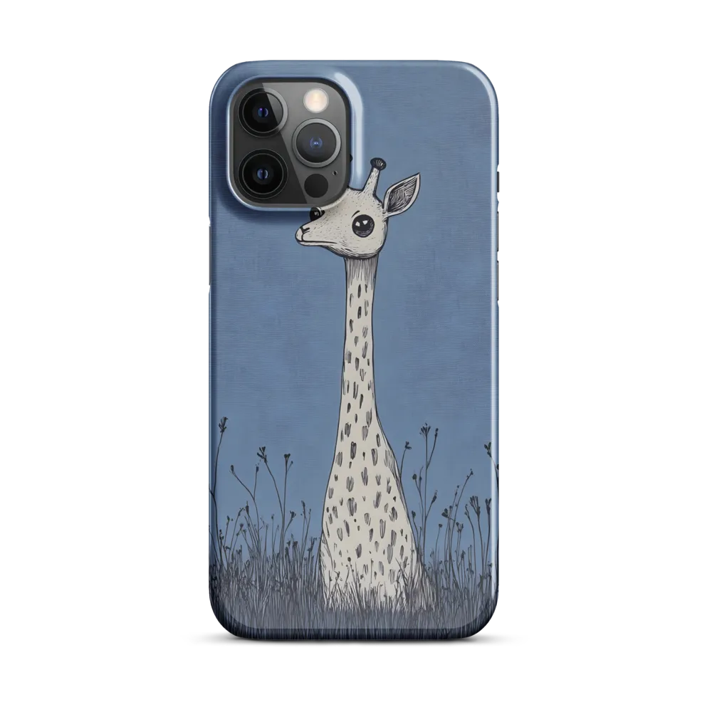 Whimsical Giraffe in Blue