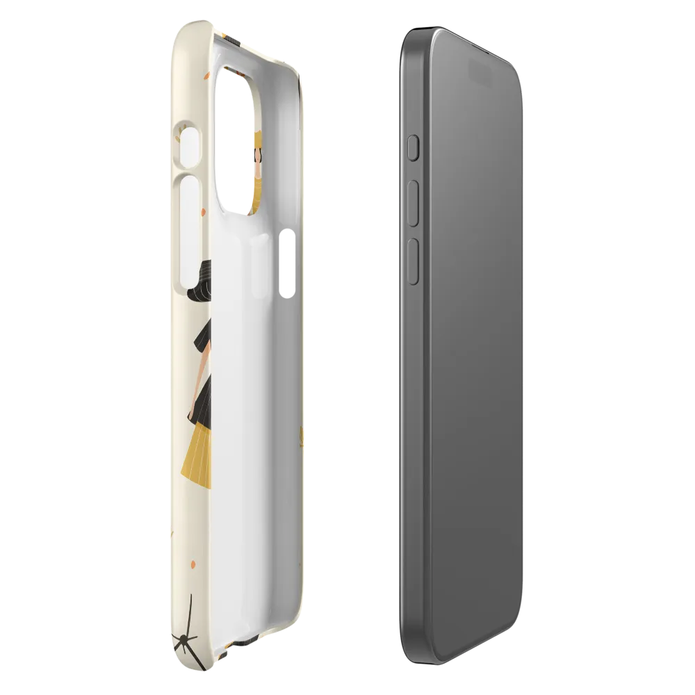 Whimsical Patterns of Nature and Femininity | Phone Case |  15 Pro Max | Snap Case | Matte