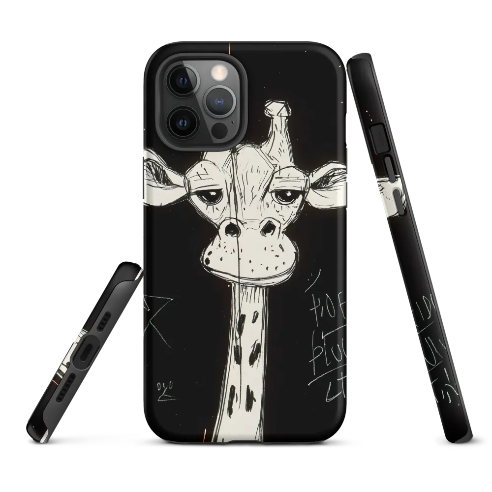 Whimsical Giraffe in Ink