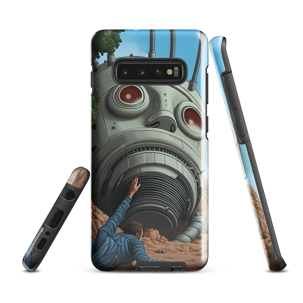 The Descent into Technological Abyss | Phone Case |  S10 Plus | Tough Case | Glossy